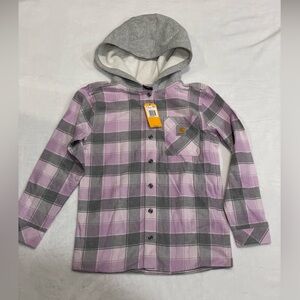 Carhartt Girls' Long-Sleeve Pocket Flannel Shirt